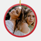 Niedlich Unsere ersten Weihnachten als Frau und Fr Keramik Ornament (Hinten)