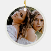 Niedlich Unsere ersten Weihnachten als Frau und Fr Keramik Ornament (Hinten)