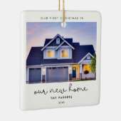 Niedlich Unsere ersten Weihnachten auf unserer neu Keramikornament (Rechts)