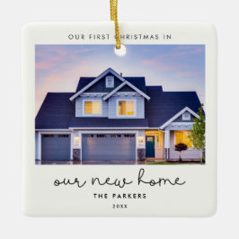 Niedlich Unsere ersten Weihnachten auf unserer neu Keramikornament