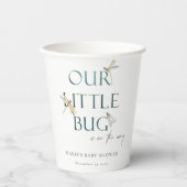 Niedlich unsere kleine Bug Blue Dragonfly Babydusc Pappbecher (Vorderseite)