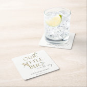 Niedlich unsere kleine Bug Gold Dragonfly Babydusc Rechteckiger Pappuntersetzer (Vor Ort)