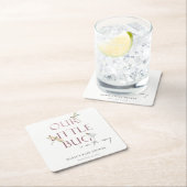 Niedlich unsere kleine Bug Pink Dragonfly Babydusc Rechteckiger Pappuntersetzer (Vor Ort)