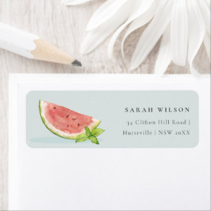 Niedlich unsere kleine Melon Watercolor Blue-Adres