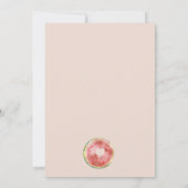 Niedlich unsere kleine Melone Blush jeden Geburtst Dankeskarte (Rückseite)