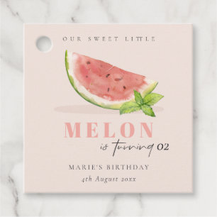 Niedlich unsere kleine Melone Blush jeden Geburtst Geschenkanhänger