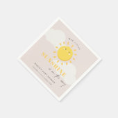 Niedlich unsere kleine Sonnenscheinblütendusche Serviette (Ecke)