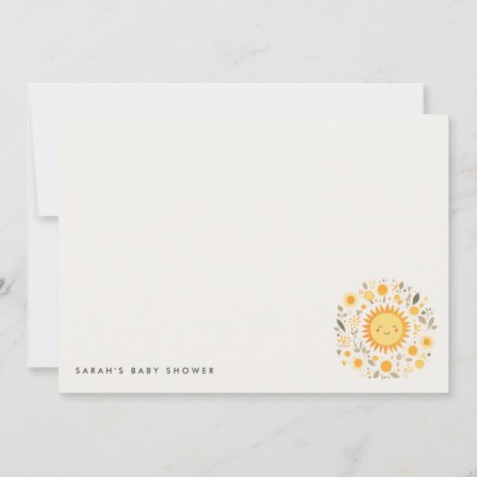 Niedlich unsere kleine Sonnenschutzdusche Boho Sun Mitteilungskarte (Vorderseite)