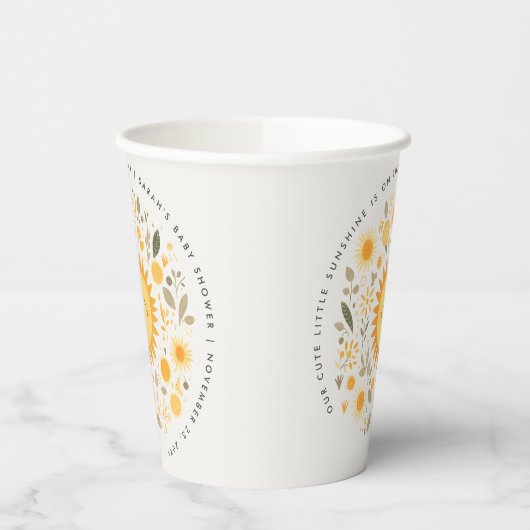 Niedlich unsere kleine Sonnenschutzdusche Boho Sun Pappbecher (Links)