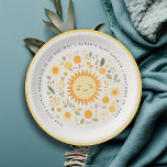 Niedlich unsere kleine Sonnenschutzdusche Boho Sun Pappteller<br><div class="desc">Für weitere Anpassungen oder andere passende Artikel kontaktieren Sie mich bitte unter yellowfebstudio@gmail.com</div>