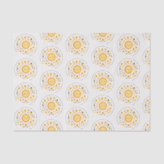 Niedlich unsere kleine Sonnenschutzdusche Boho Sun Seidenpapier (Vorderseite)