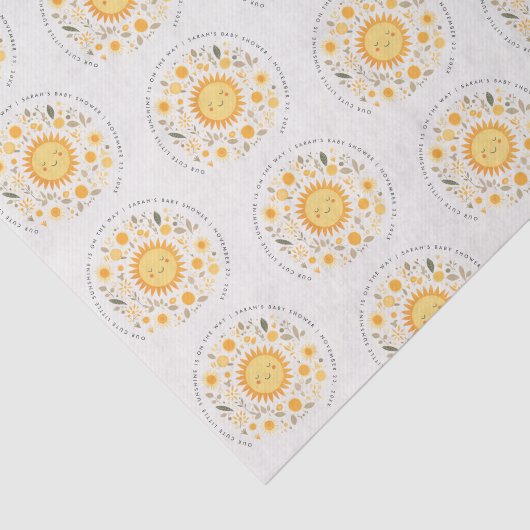 Niedlich unsere kleine Sonnenschutzdusche Boho Sun Seidenpapier (Ausschnitt)