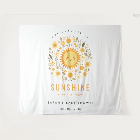 Niedlich unsere kleine Sonnenschutzdusche Boho Sun Wandteppich (Vorderseite (Horizontal))