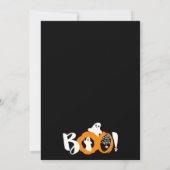 Niedlich unsere kleinen Geister schwarze Foto Baby Einladung (Rückseite)