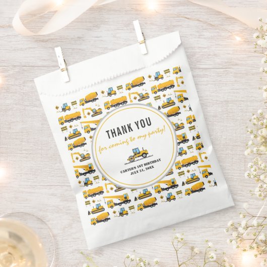 Niedlich unter Baugewerbe Truck Geburtstagspartei Geschenktütchen (Ausgeschnitten)