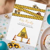 Niedlich unter Baugewerbe Truckwagen Babydusche Einladung