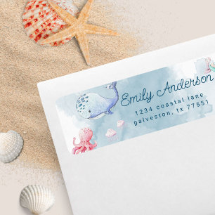 niedlich unter dem Etikett der Rücksendeadresse fü