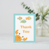 Niedlich unter dem Meer dank Postkarte (Stehend Vorderseite)