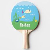 Niedlich unter dem Meeresmeer Tischtennis Schläger (Rückseite)