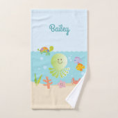 Niedlich unter dem Namen des Meereskids Badhandtuch Set (Handtuch)