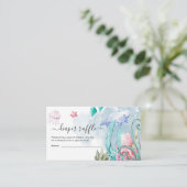 Niedlich unter dem Sea Baby Shower Windschutzschei Begleitkarte (Stehend Vorderseite)