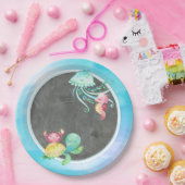 Niedlich unter dem Seegeschöpf-PapierTeller Pappteller (Party)