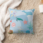 Niedlich unter dem Thema "Meeresfreunde unter Wass Kissen (Decke)