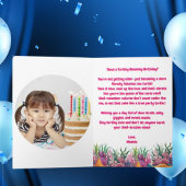 Niedlich unter der Meeresflora Schildkröte Geburts Karte