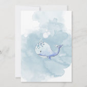 Niedlich unter der Sea Baby Dusche Danke Karte (Rückseite)