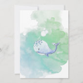 Niedlich unter der Sea Baby Dusche Danke Karte (Rückseite)