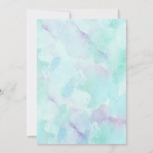 Niedlich unter der Sea Baby Dusche Danke Karte (Rückseite)