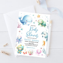 Niedlich unter der Sea Baby Dusche