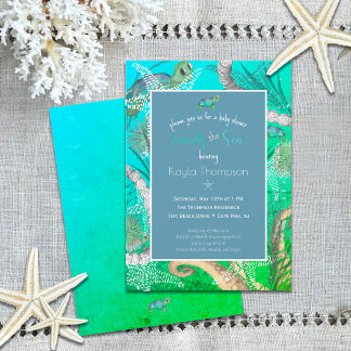 Niedlich unter der Sea Baby Dusche Einladung