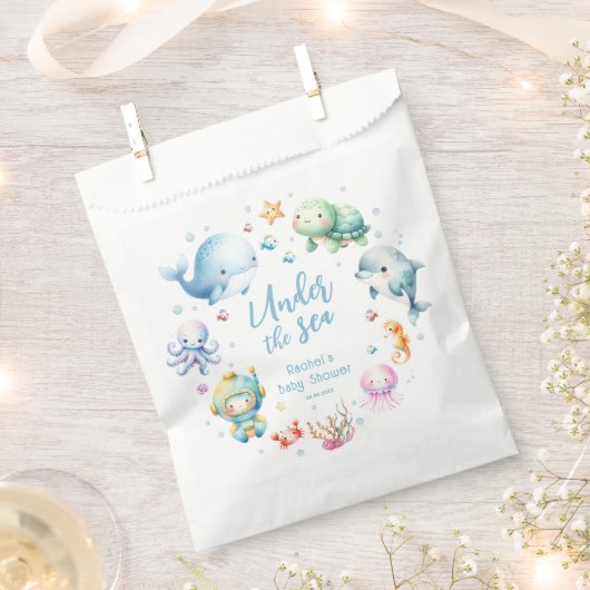 Niedlich unter der Sea Baby Dusche Geschenktütchen (Ausgeschnitten)