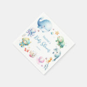 Niedlich unter der Sea Baby Dusche Serviette (Ecke)