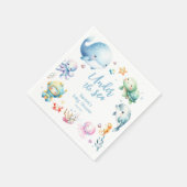 Niedlich unter der Sea Baby Dusche Serviette (Ecke)