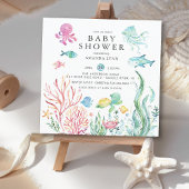 Niedlich unter der Sea Baby Shower Einladung