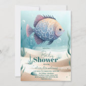 Niedlich unter der Sea Boy Baby Dusche Einladung (Vorderseite)