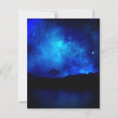 Niedlich unter der Sternennacht Hochzeitseinladung (Rückseite)