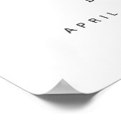 Niedlich unter der Wiese Boat Baby Dusche Empfang Poster (Ecke)