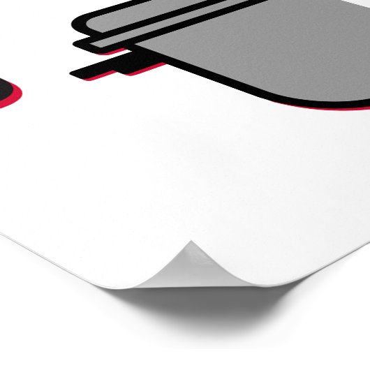 Niedlich unter Druck stehende Plakate (Ecke)