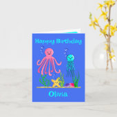 Niedlich unter Meer Karte (Gelbe Blume)