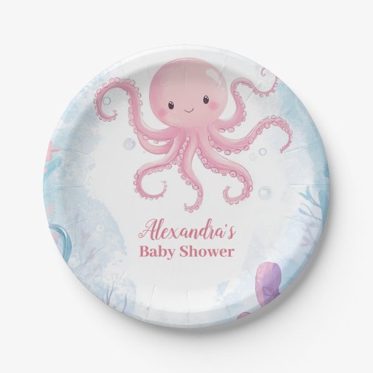 Niedlich unter Meer Pappteller (Vorderseite)