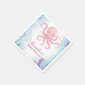 Niedlich unter Meer Serviette (Ecke)