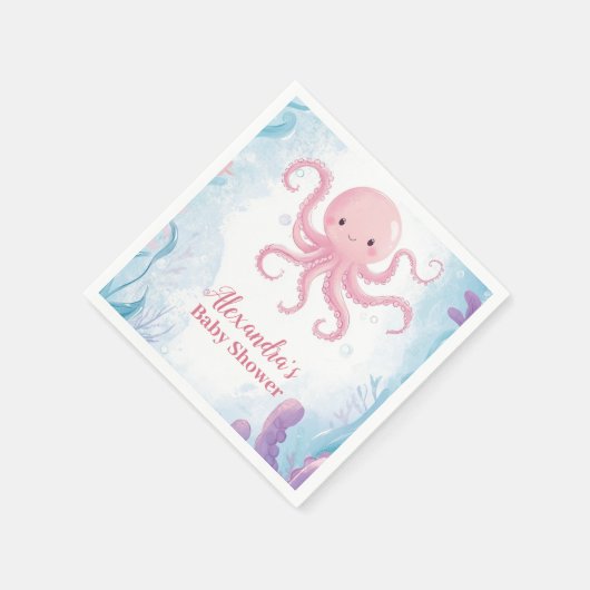 Niedlich unter Meer Serviette (Ecke)