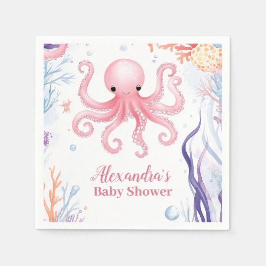 Niedlich unter Meer Serviette (Vorderseite)