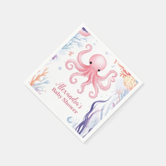 Niedlich unter Meer Serviette (Ecke)