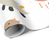 Niedlich Unterschiedliche Arten von Dinosauriern f Geschenkpapier (Rolleneckpunkt)