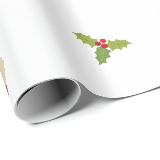 Niedlich Urlaub Weihnachten Llama Alpaca Geschenkpapier (Rolleneckpunkt)