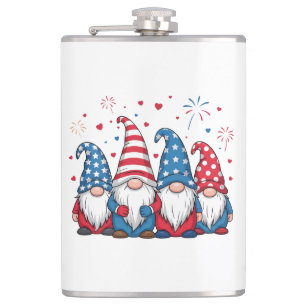 Niedlich USA Gnomes Cartoon-68123 Flachmann